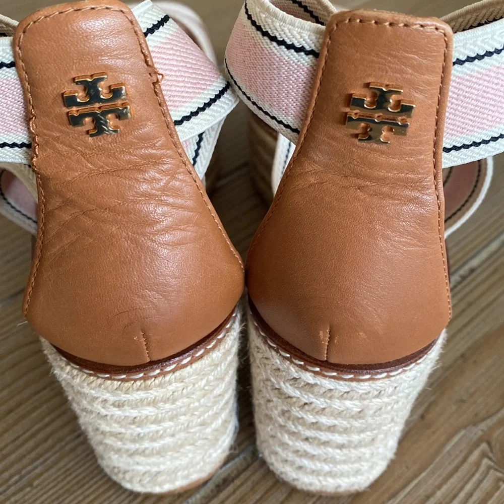 Tory Burch Freida Espadrille Wedge Pink 9